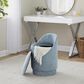 Lumisource Marla Upholstered Vanity Stool in Blue, , large