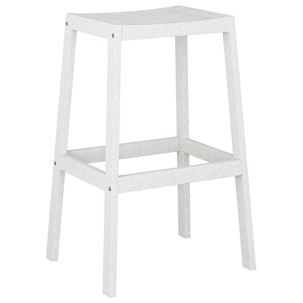 CorLiving Miramar 5-Piece Patio Pub Table Set in White, , large