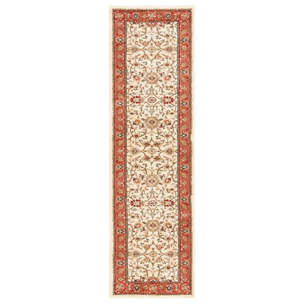 Safavieh Lyndhurst 2"3" x 12" Ivory and Rust Runner, , large