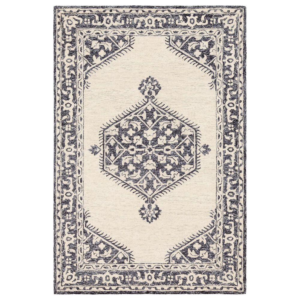 Surya Granada GND-2305 4' x 6' Black, Gray and Beige Area Rug, , large