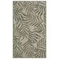 Nourison Garden Oasis GOA01 Ivory and Green 3" x 5" Indoor/Outdoor Area Rug, , large