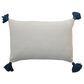 Teak Interiors 16" x 24" Abstract Face Lumbar Throw Pillow in Multicolor, , large