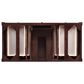 James Martin Vanities Brittany 48" Single Bathroom Vanity in Burnished Mahogany with 3 cm Carrara White Marble Top and Rectangle Sink, , large