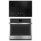 GE Appliances 2-Piece Kitchen Package with Stainless Steel 5 Cu. Ft. Single Electric Wall Oven and Black 30" Electric Cooktop, , large