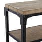 Maple and Jade 2-Shelf Console Table in Brown and Dark Rusted, , large