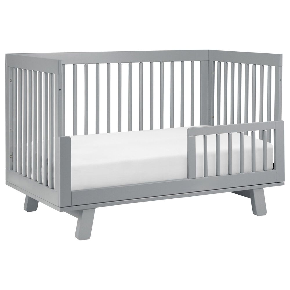 Babyletto Hudson 3-In-1 Convertible Crib and Toddler Conversion Kit in Grey, , large