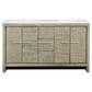 Lexora Home Lafarre 60" Double Bathroom Vanity in Rustic Acacia with 2 cm White Cultured Marble Top and Rectangular Sinks, , large