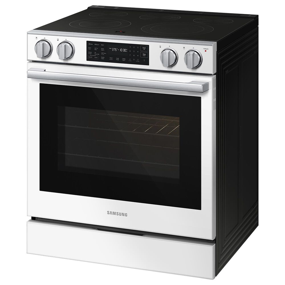 Samsung Bespoke 6.3 Cu. Ft. Smart Slide-In Electric Range with True Convection in White Glass, , large