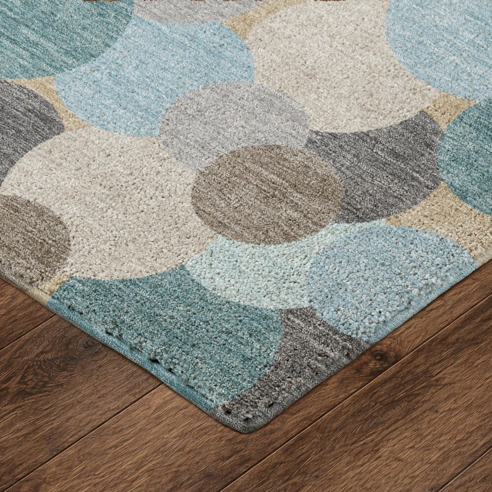 Dalyn Rug Company Kenner Turquoise 2'6" x 3'10" Indoor/Outdoor Area Rug, , large