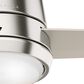 Hunter Commodus 44" Ceiling Fan with LED Light in Brushed Nickel, , large