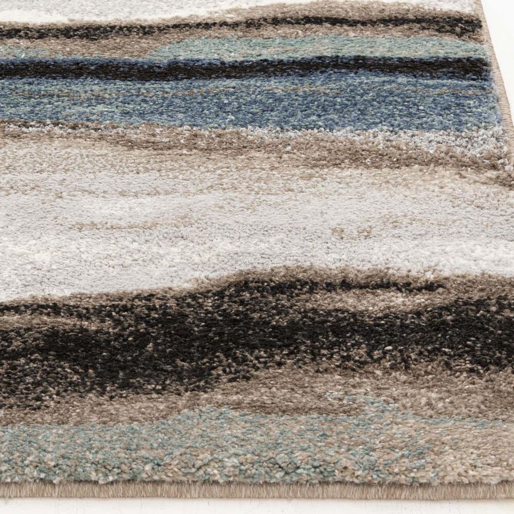 Central Oriental Structures Maisie Dusk and Multicolor 2'3" x 7'6" Runner, , large