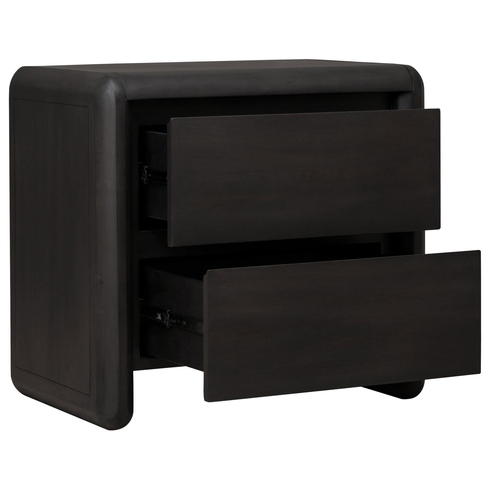 Urban Home Xolani 2-Drawer Nightstand in Jaguar