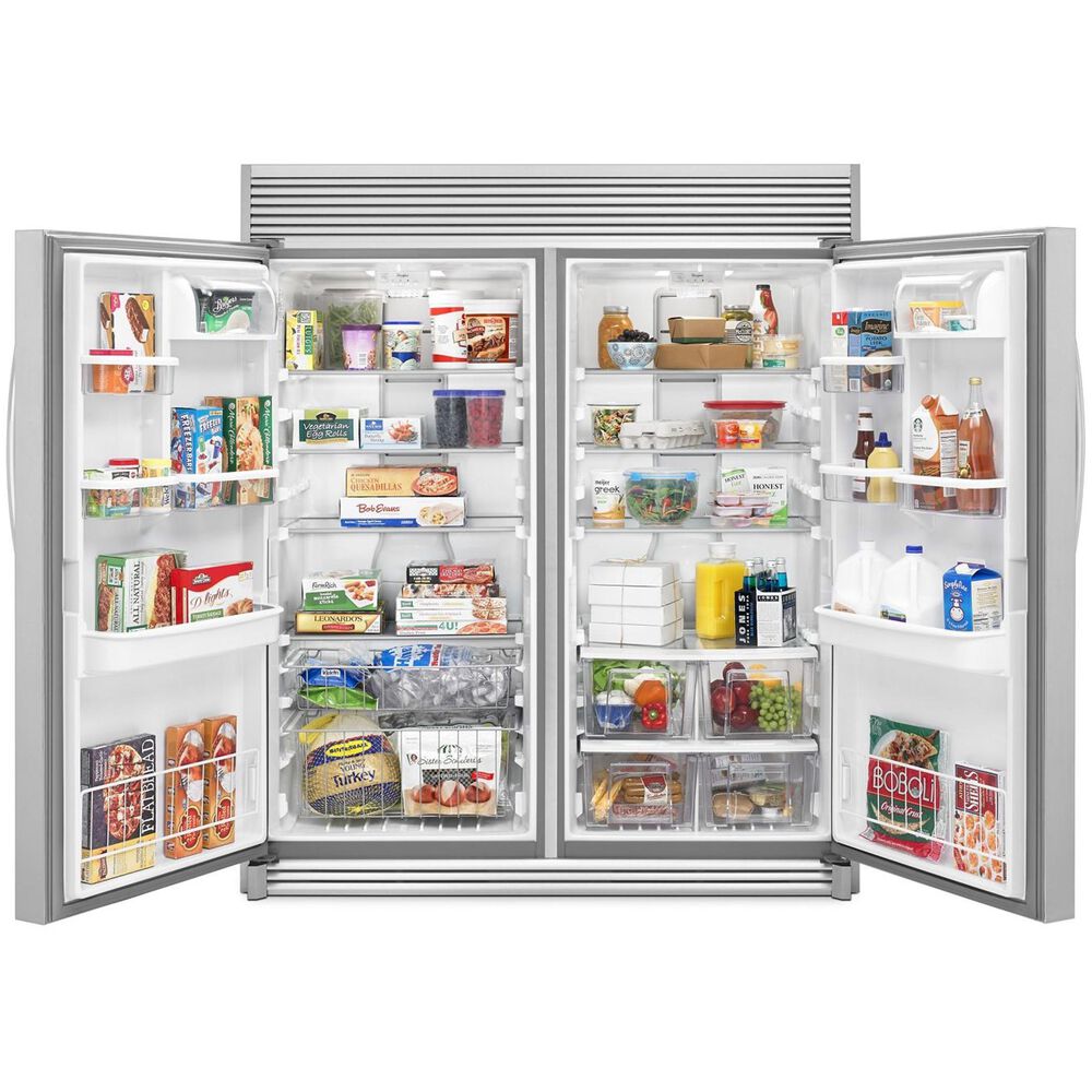 Whirlpool 31&quot; Wide 18 Cu. Ft. SIdeKicks All-Refrigerator with LED Lighting in Monochromatic Stainless Steel, , large