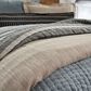 Amity Home Getz 42" x 14" Long Bolster Pillow in Black and Weathered Bronze, , large