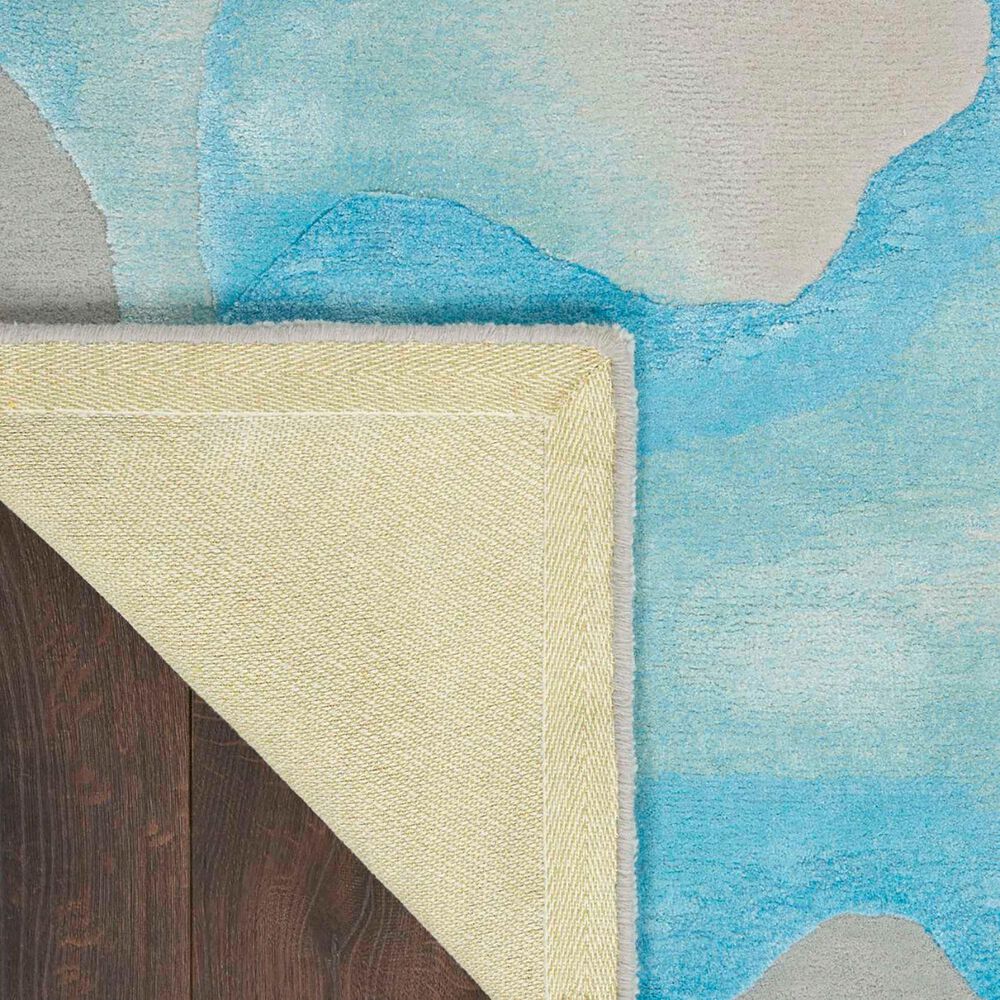 Nourison Prismatic 5&#39;6&quot; x 7&#39;5&quot; Sea Mist Blue Area Rug, , large