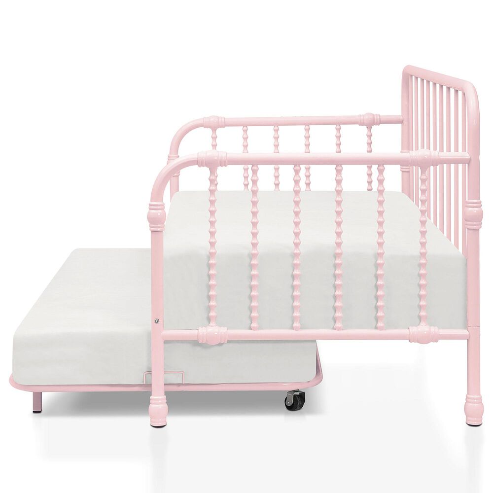 Furniture of America Wren Twin Daybed with Trundle in Pink, , large