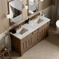 James Martin Vanities Brookfield 72" Double Bathroom Vanity in Pecan with 3cm Lime Delight Quartz Top and Rectangular Sinks, , large