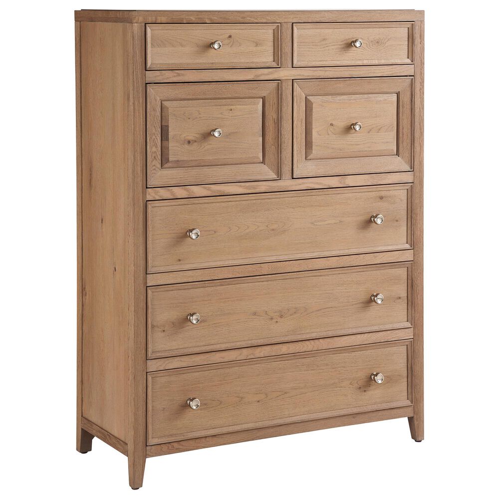 Universal Furniture Weekender 5-Piece Queen Canopy Bedroom Set in Natural and Sand Dune, , large