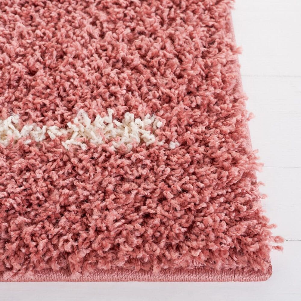 Safavieh Venus Shag VNS604U 4&#39; x 6&#39; Pink and Ivory Area Rug, , large