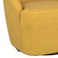 Coaster Leon Swivel Chair in Mustard Yellow, , large