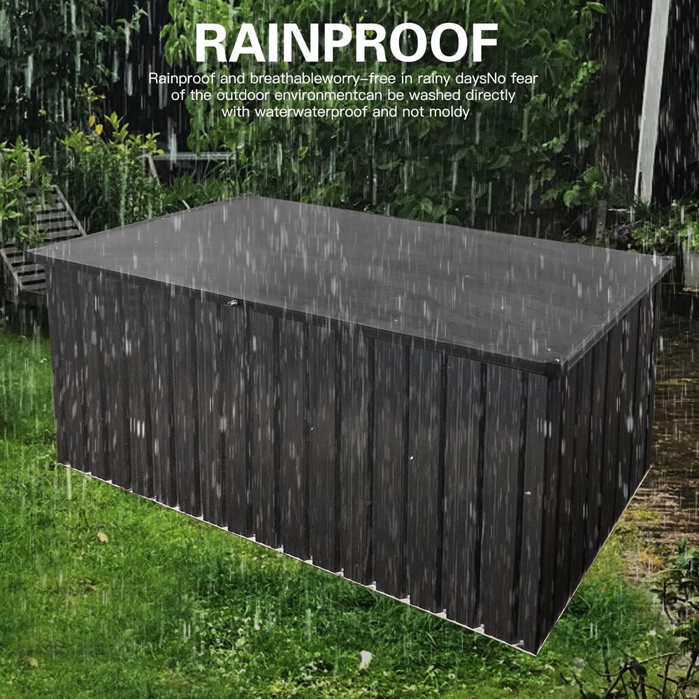 HOMLUX Outdoor Medium Storage Box in Black, , large