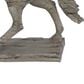 Maple and Jade Prancing Horse Decorative Sculpture in Distressed Beige, , large
