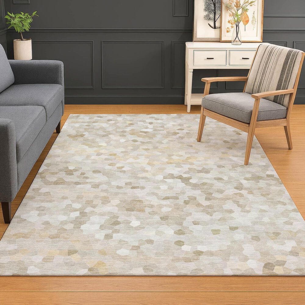 Dalyn Rug Company Kaleidoscope Putty 3' x 5' Indoor/Outdoor Area Rug, , large