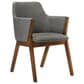Blue River Arcadia and Renzo 5-Piece 48" Dining Set with Charcoal Cushion in Walnut, , large
