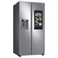 Samsung 22 Cu. Ft. Side by Side Refrigerator with Touch Screen Family Hub in Stainless Steel, , large