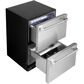 Cafe 5.7 Cu. Ft. Built-In Dual-Drawer Refrigerator in Stainless Steel and Brushed Stainless Handles, , large