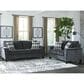 Ashley Abinger Stationary Sofa and Loveseat Set in Smoke, , large