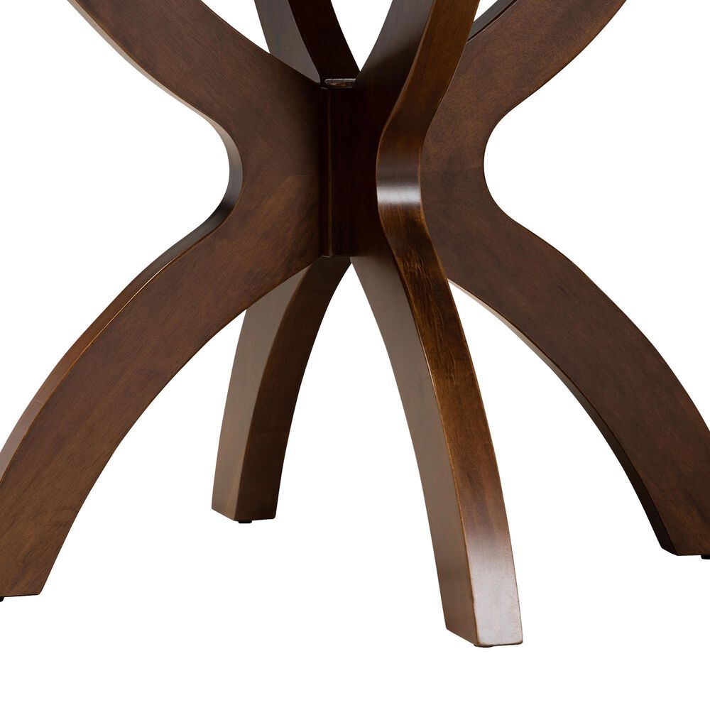 Baxton Studio Tilde Dining Table in Walnut Brown - Table Only, , large