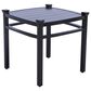 GatherCraft Seville Patio 22" Square End Table in Black, , large