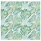Safavieh Barbados Tropical Botanical BAR592 8" Square Green and Teal Indoor/Outdoor Area Rug, , large