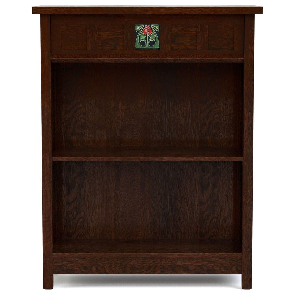 Stickley Furniture Floral Tile 2-Shelf Bookcase in Centennial, , large