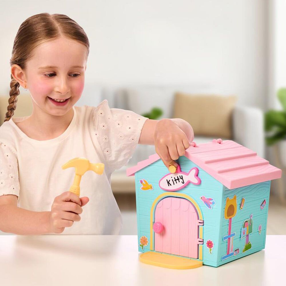 Little Live Pets My Kitty&#39;s Home Minis Playset with Surprise Plush and Buildable House in Multicolor, , large
