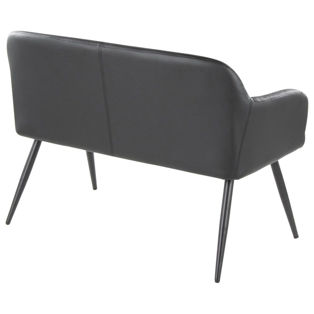 Lumisource Daniella Upholstered Bench in Black, , large