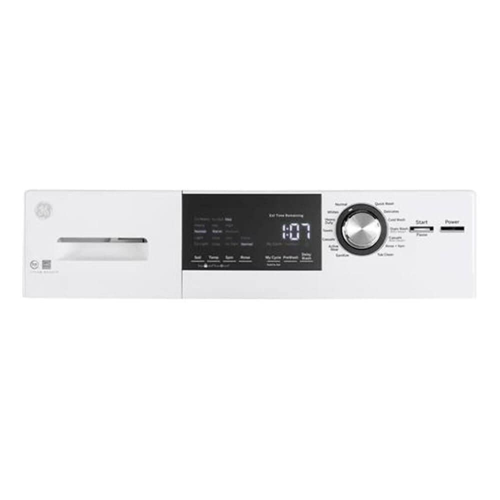 GE Appliances Compact 2.4 Cu. Ft. Frontload Washer with Steam in White, , large