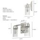 Hunter Gatz 2-Light Vanity in Brushed Nickel, , large