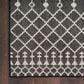 Nourison Positano Southwestern Black 9" x 12" Indoor/Outdoor Area Rug, , large