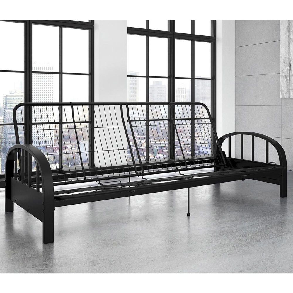 DHP Aiden Futon Frame in Black, , large