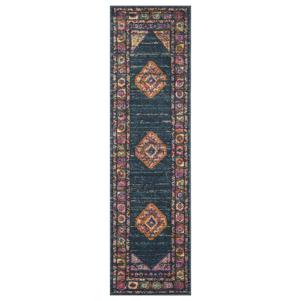 Safavieh Madison MAD133C 2"3" x 6" Blue and Fuchsia Runner, , large