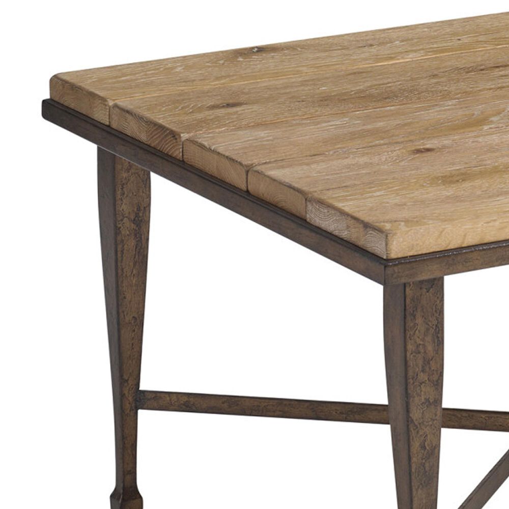 Lexington Home Brands Montecito Catalonia Rectangular Cocktail Table in Chaparral and Bronze, , large