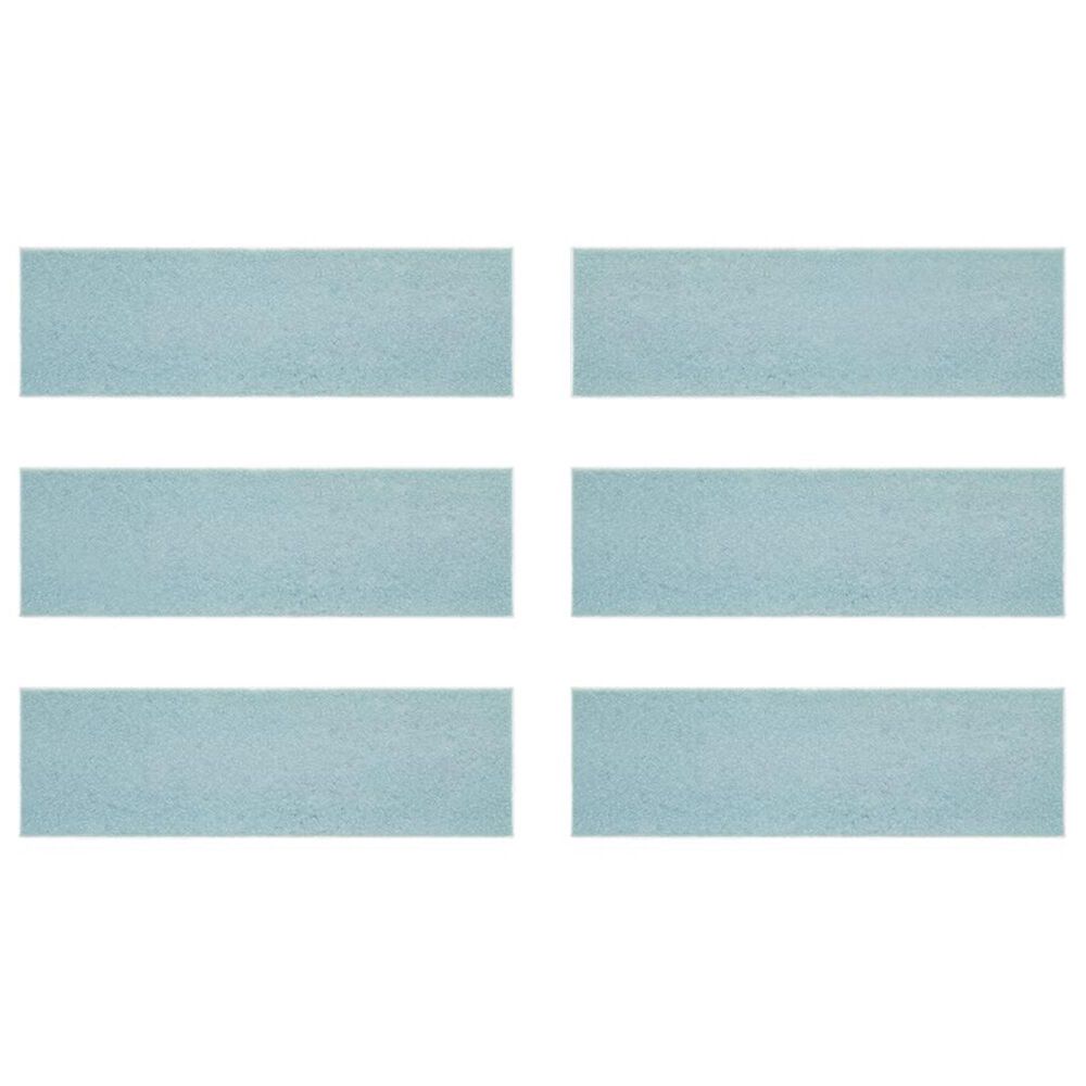 Soho Studio ColorHues Arctic Blue 2" x 8" Lava Stone Tile, , large