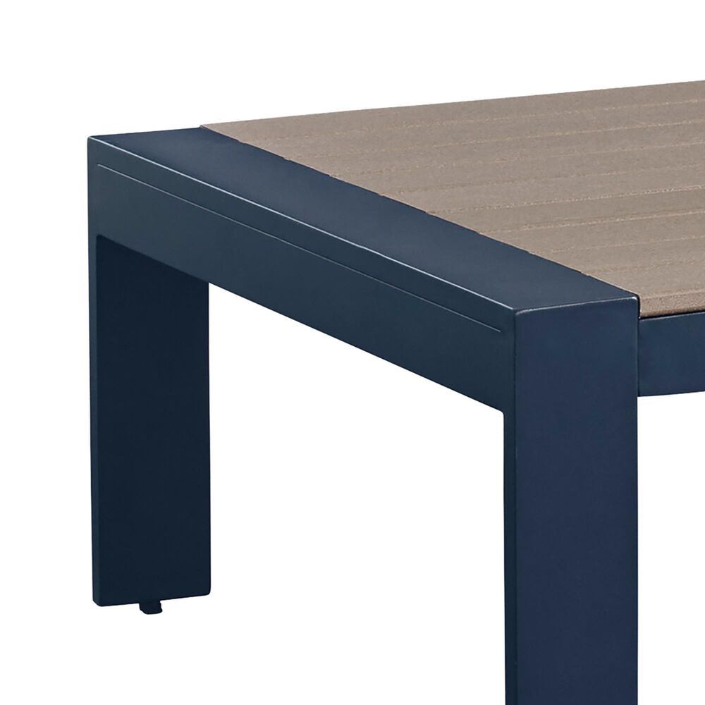 Ashley East Beach Rectangular Cocktail Table in Navy Blue and Driftwood, , large