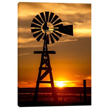 Rocky Mountain Publishing Plains Windmill 23" x 16" Wall Art in Multicolor, , large