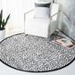 Safavieh Marbella 6" Round Black and Ivory Area Rug, , large