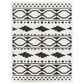 Surya Moroccan Shag MCS-2305 5"3" x 7"3" Black and White Area Rug, , large