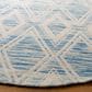 Safavieh Marbella 6" Round Dark Blue and Ivory Area Rug, , large