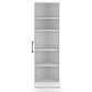 Sauder Homeplus 5-Shelf Corner Storage Cabinet in Soft White, , large